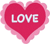 LoveHeartLove embroidery
